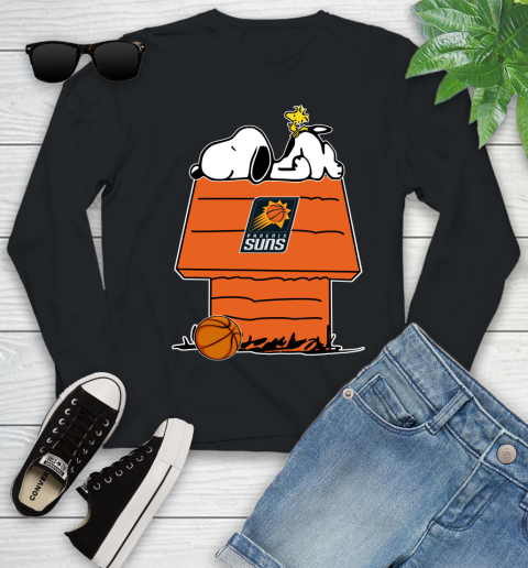 Phoenix Suns NBA Basketball Snoopy Woodstock The Peanuts Movie Youth Long Sleeve 2