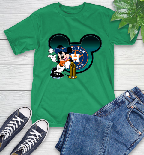 MLB Houston Astros The Commissioner's Trophy Mickey Mouse Disney T-Shirt 7