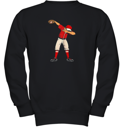 Dabbing Baseball Catcher Gift Shirt Men Boys Kids BZR Youth Sweatshirt