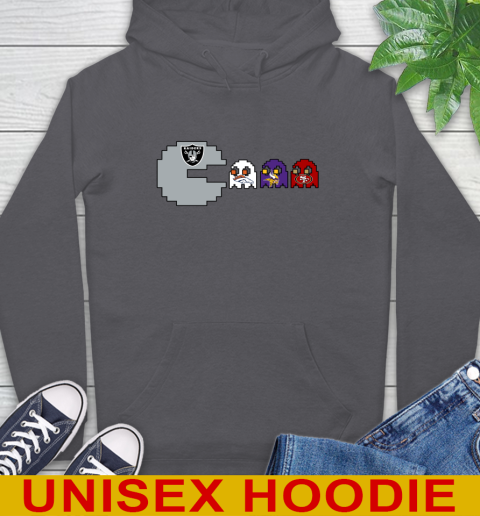 Oakland Raiders NFL Football Pac Man Champion Hoodie 8 Oakland Raiders NFL Football Pac Man Champion Hoodie - Image 8