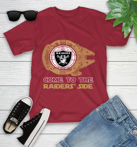 NFL Come To The Oakland Raiders Wars Football Sports Youth T-Shirt 14