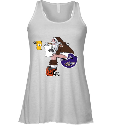 Santa Claus Cleveland Browns Shit On Other Teams Christmas Racerback Tank