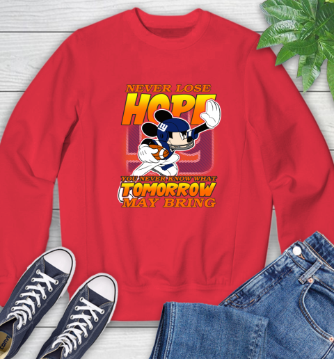 New York Giants NFL Football Mickey Disney Never Lose Hope Sweatshirt 10