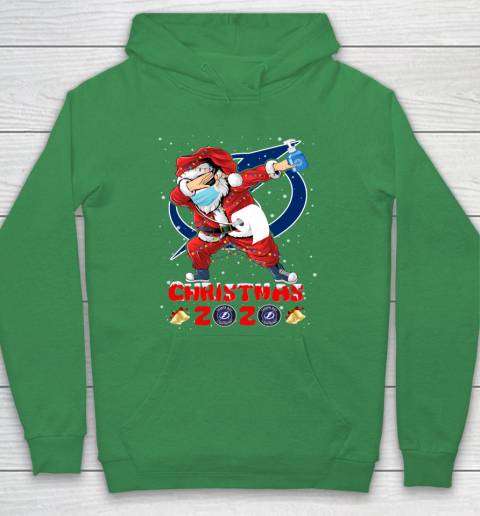 Tampa Bay Lightning Funny Santa Claus Dabbing Christmas 2020 NHL Hoodie 5