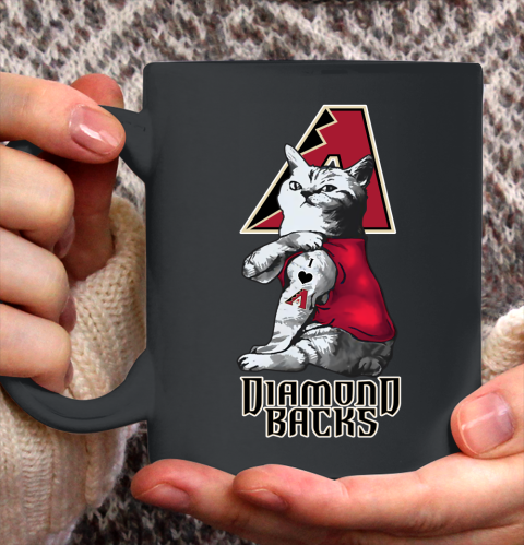 MLB Baseball My Cat Loves Arizona Diamondbacks Ceramic Mug 11oz