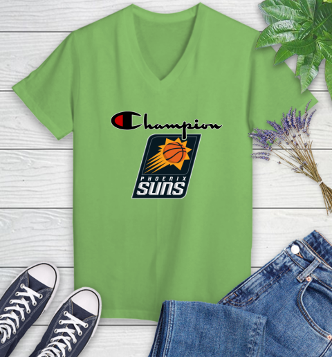 NBA Basketball Phoenix Suns Champion Shirt Women's V-Neck T-Shirt 7