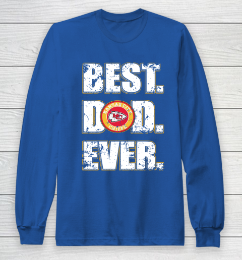 NFL Kansas City Chiefs Football Best Dad Ever Family Shirt Long Sleeve T-Shirt 6