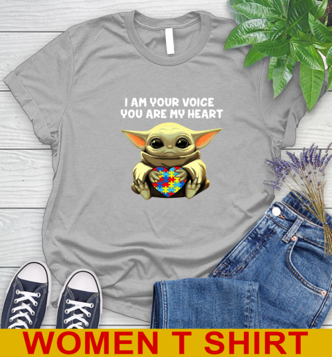 I Am Your Voice You Are My Heart Baby Yoda Autism Awareness Shirt 89