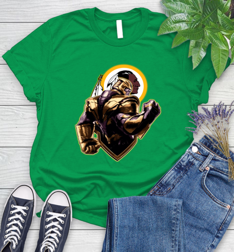 NFL Thanos Avengers Endgame Football Sports Washington Redskins Women's T-Shirt 6