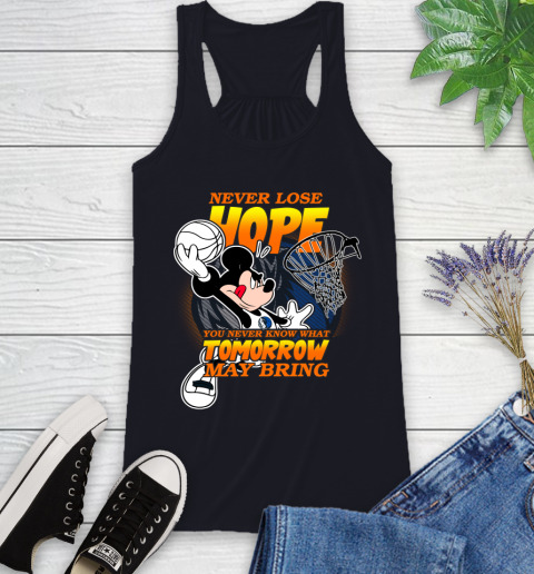 Dallas Mavericks NBA Basketball Mickey Disney Never Lose Hope Racerback Tank 9
