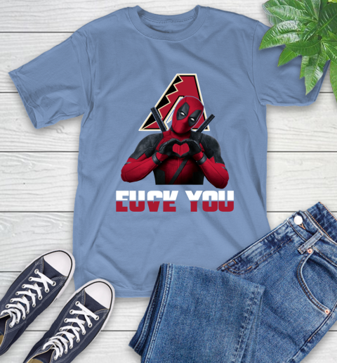 MLB Arizona Diamondbacks Deadpool Love You Fuck You Baseball Sports T-Shirt 12