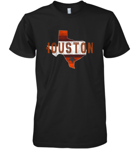 New Houston Retro Baseball Shirt  Vintage Houston Baseball Premium Men's T-Shirt
