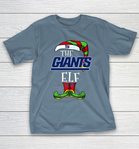 New York Giants Christmas ELF Funny NFL T-Shirt 6