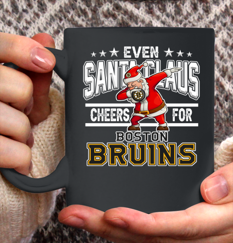 Boston Bruins Even Santa Claus Cheers For Christmas NHL Ceramic Mug 11oz