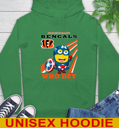 NFL Football Cincinnati Bengals Captain America Marvel Avengers Minion Shirt Hoodie 8
