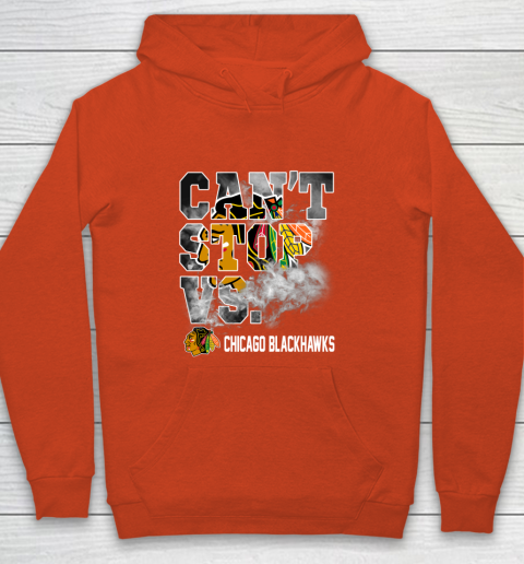 NHL Chicago Blackhawks Hockey Can't Stop Vs Youth Hoodie 3
