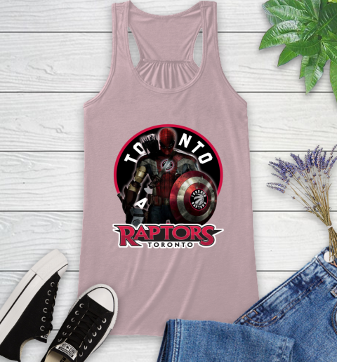 Toronto Raptors NBA Basketball Captain America Thor Spider Man Hawkeye Avengers Racerback Tank 11