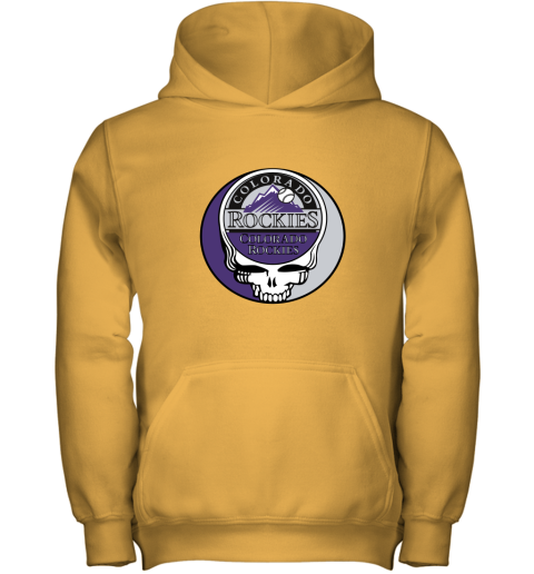 Colorado Rockies The Grateful Dead Baseball MLB Mashup Youth Hoodie