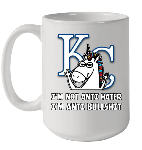 Los Angeles Angels MLB Baseball Unicorn I'm Not Anti Hater I'm Anti Bullshit (2) Ceramic Mug 15oz