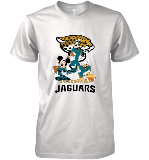 Mickey Donald Goofy The Three Jacksonville Jaguars Football Premium Men's T-Shirt
