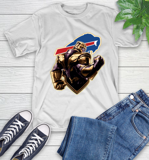 NFL Thanos Avengers Endgame Football Sports Buffalo Bills T-Shirt