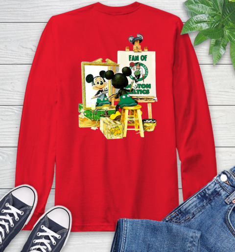 NBA Basketball Boston Celtics Mickey Drawing Shirt 65