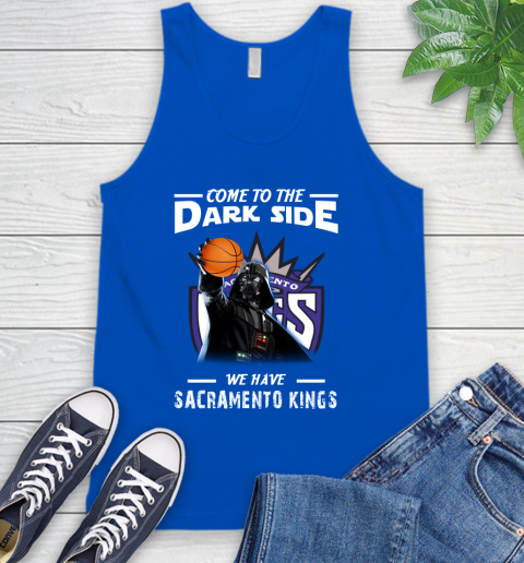 NBA Come To The Dark Side We Have Sacramento Kings Star Wars Darth Vader Basketball Tank Top 4