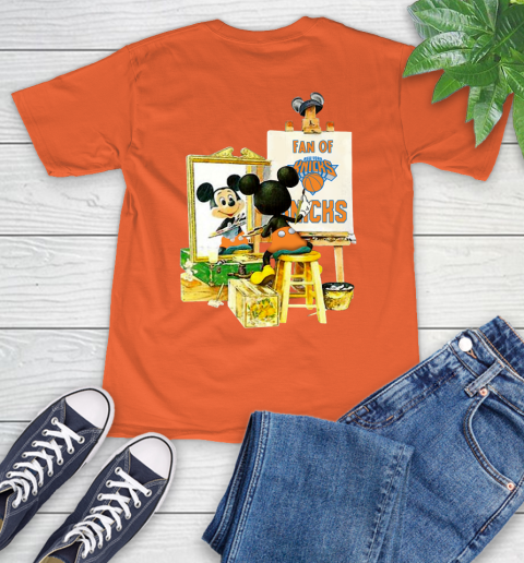 NBA Basketball New York Knicks Mickey Drawing Shirt 4