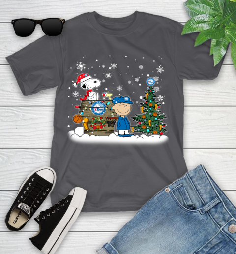 Philadelphia 76ers NBA Basketball Christmas The Peanuts Movie Snoopy Championship Youth T-Shirt 6