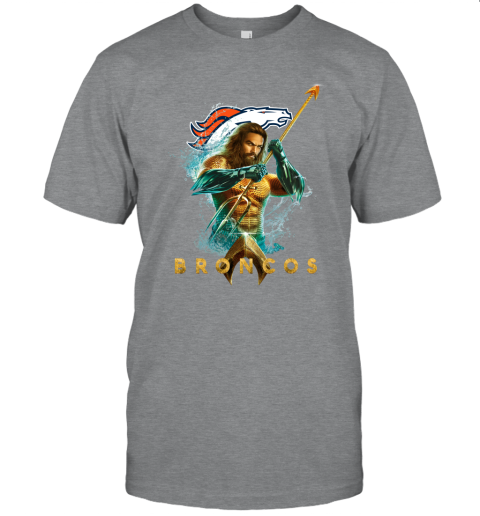 NFL Denver Broncos Aquaman DC Football Sports vYQBlBWQKVk classic t shirt 2 95 151514 front sport grey