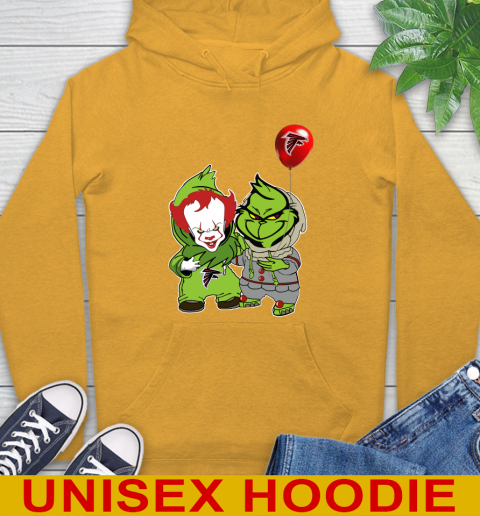 Atlanta Falcons Baby Pennywise Grinch Christmas NFL Football Hoodie 3