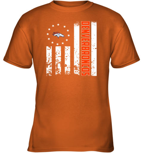 Denver Broncos NFL Football American Flag Youth T-Shirt