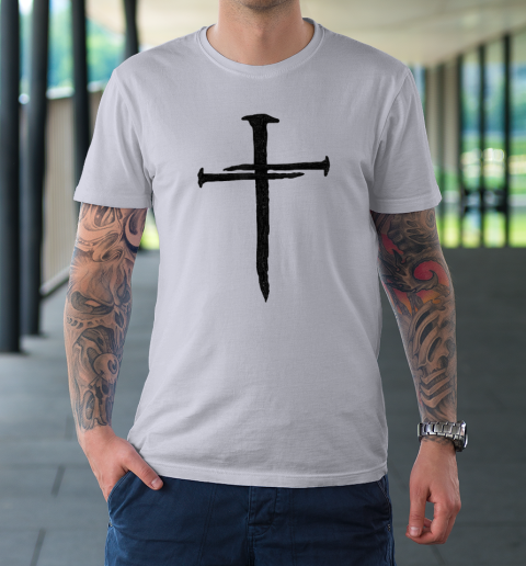 Christian Jesus Nail Cross T-Shirt 3