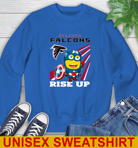 NFL Football Atlanta Falcons Captain America Marvel Avengers Minion Shirt Sweatshirt 11