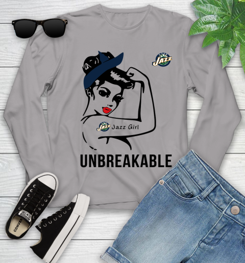 NBA Utah Jazz Girl Unbreakable Basketball Sports Youth Long Sleeve 3