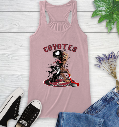 NHL Arizona Coyotes Hockey Venom Groot Guardians Of The Galaxy Racerback Tank 11