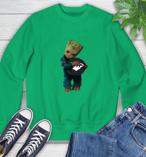 NHL Groot Guardians Of The Galaxy Of The Galaxy Hockey Sports Minnesota Wild Sweatshirt 6