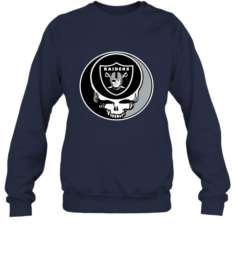 NFL Oakland Raiders Grateful Dead Rock Band Football Sports UIAR95P21HY sweatshirt 35 95 151514 front navy