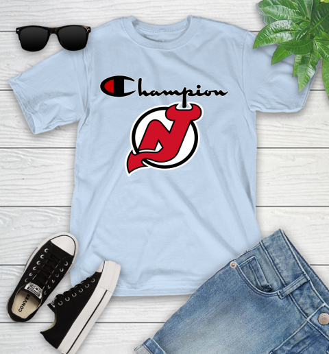 NHL Hockey New Jersey Devils Champion Shirt Youth T-Shirt 5