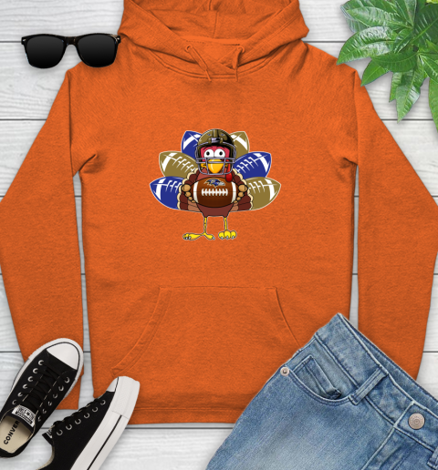 Baltimore Ravens Turkey Thanksgiving Day Youth Hoodie 5