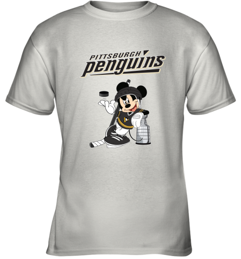 Mickey Pittsburgh Penguins Taking The Stanley Cup Hockey NHL Youth T-Shirt