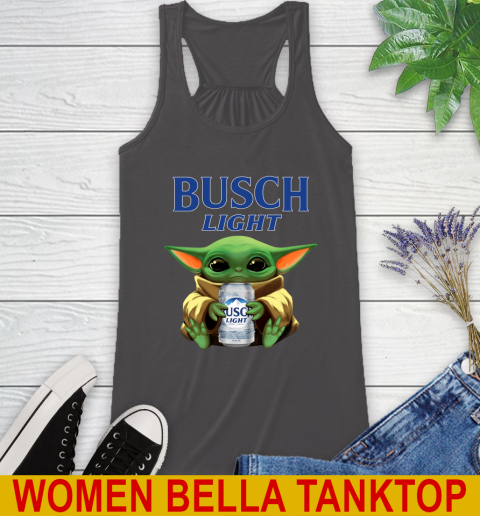 Star Wars Baby Yoda Hugs Busch Light Beer Shirt 48