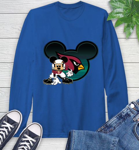 NFL Arizona Cardinals Mickey Mouse Disney Football T Shirt Long Sleeve T-Shirt 9