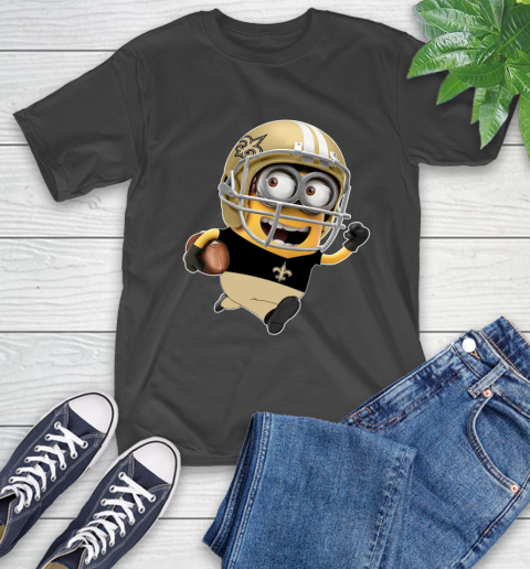 NFL New Orleans Saints Minions Disney Football Sports T-Shirt 2