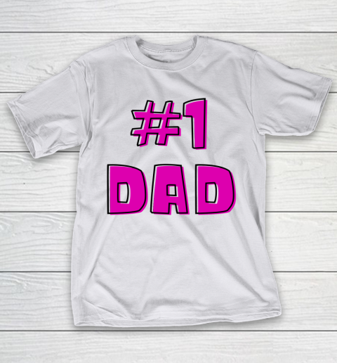#1 Dad, WORLD'S BEST DAD  Happy Fathers Day T-Shirt 9