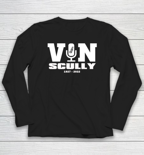 Vin Scully Microphone 1927 2022 Long Sleeve T-Shirt