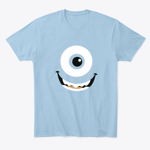 ubj7 mike wazowski classic t shirt 2 front light blue