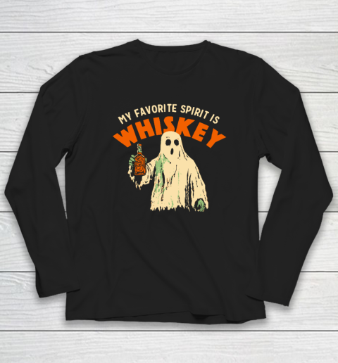 My Favorite Spirit Is Whiskey Halloween Long Sleeve T-Shirt