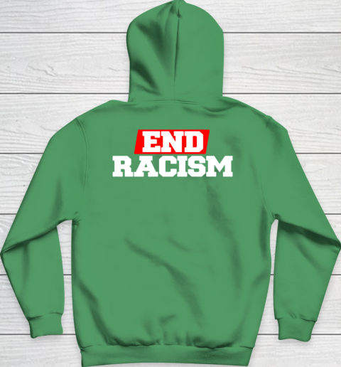 NFL End Racism Print In Front And Back Hoodie 13