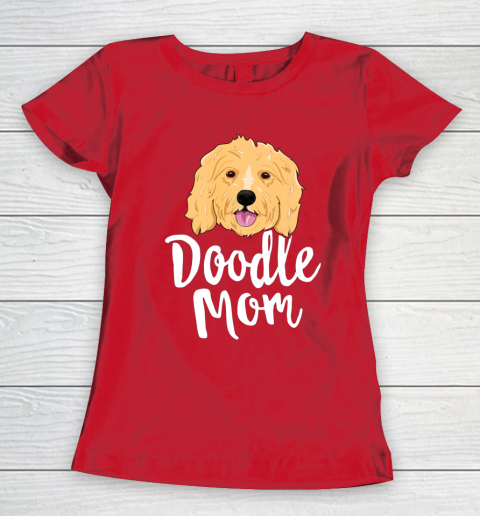 Dog Mom Shirt Doodle Mom T Shirt Women Goldendoodle Dog Puppy Mother Women's T-Shirt 9